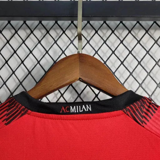 AC Milan Home Shirt 23/24 - Kids Fan Shirt Red