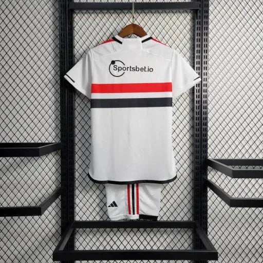 Sao Paulo Home Shirt 22/23 - White Kids Fan Shirt