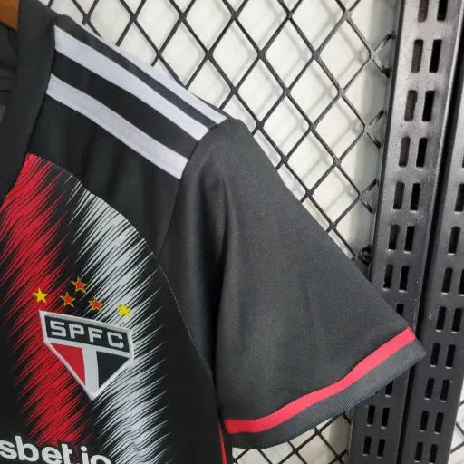 São Paulo Away II Shirt 23/24 - Black Children's Fan Shirt