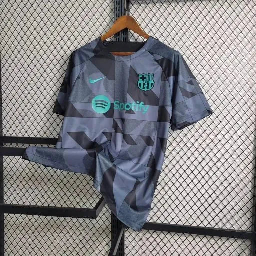 Barcelona Training Shirt 23/24 - Men's Fan Black and Green