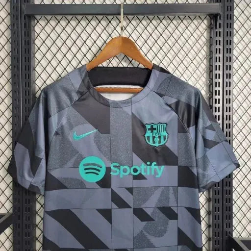 Barcelona Training Shirt 23/24 - Men's Fan Black and Green