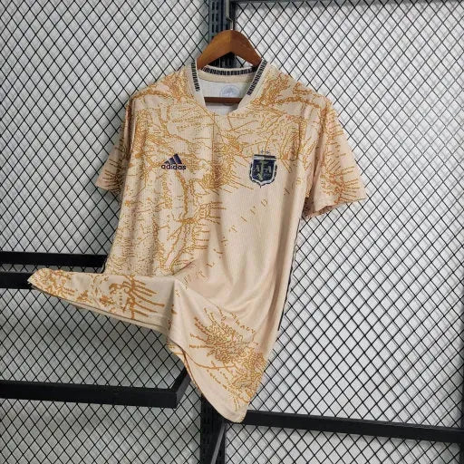 Argentina 20/21 Commemorative Edition Shirt - Men's Beige Fan Shirt