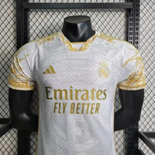 Real Madrid Special Edition 23/24 Shirt - Men's Player White and Gold