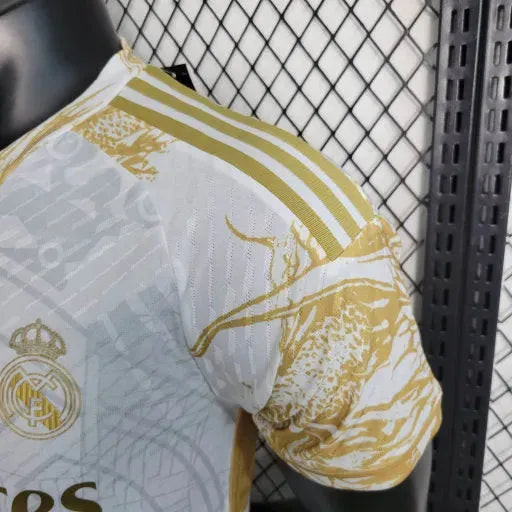 Real Madrid Special Edition 23/24 Shirt - Men's Player White and Gold