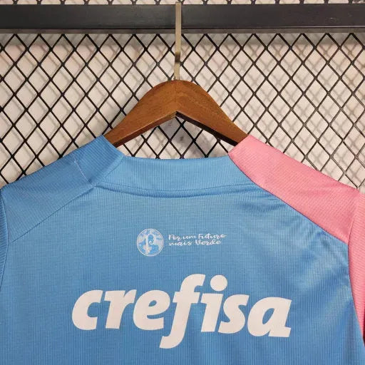 Palmeiras Commemorative Edition Shirt 23/24 - Men's Blue and Pink Fan Shirt