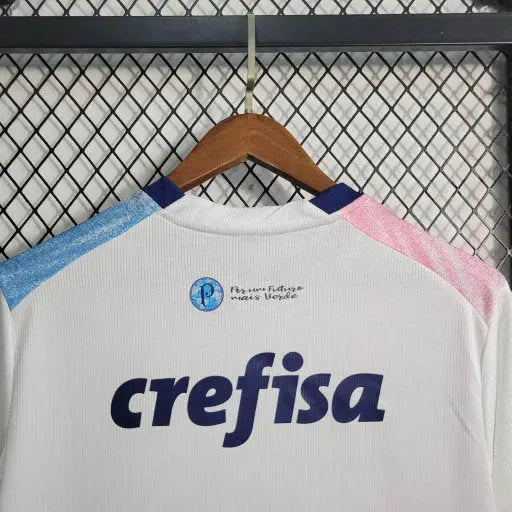 Palmeiras Commemorative Edition Shirt 23/24 - Men's Fan White, Blue and Pink