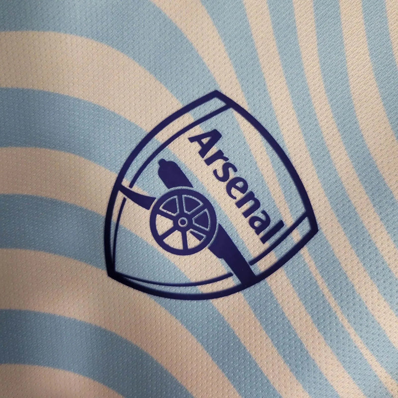 Arsenal Training Shirt 23/24 - Men's Fan Blue and Pink
