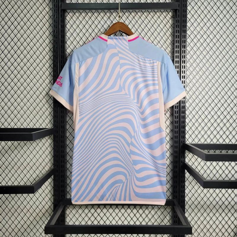 Arsenal Training Shirt 23/24 - Men's Fan Blue and Pink