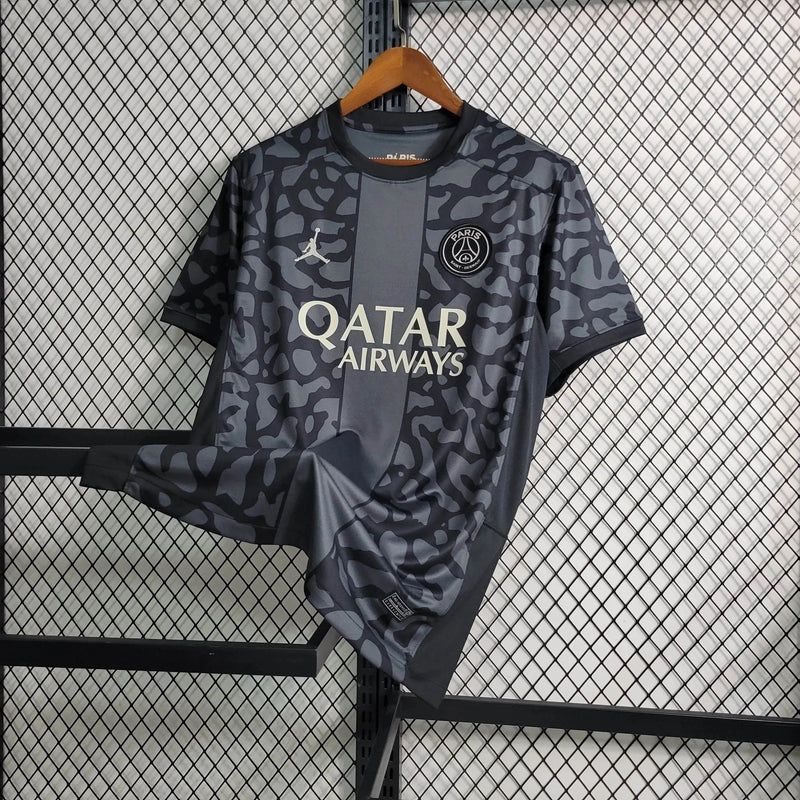 PSG Away Shirt 23/24 - Men's Fan Black