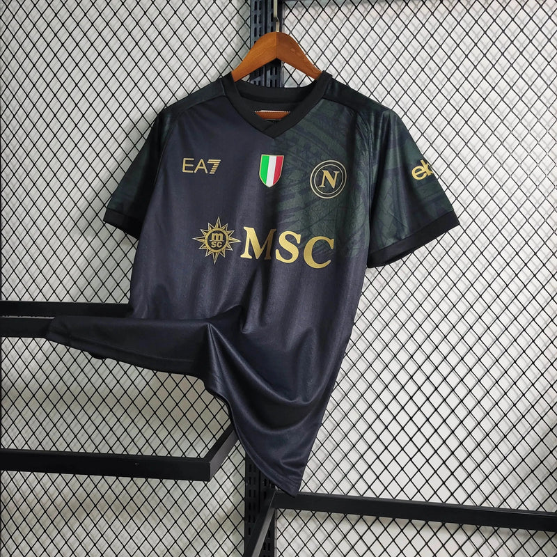 Napoli Away II Shirt 23/24 - Men's Fan Black