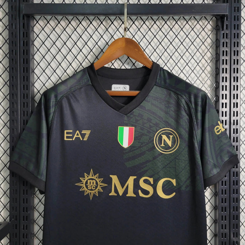 Napoli Away II Shirt 23/24 - Men's Fan Black