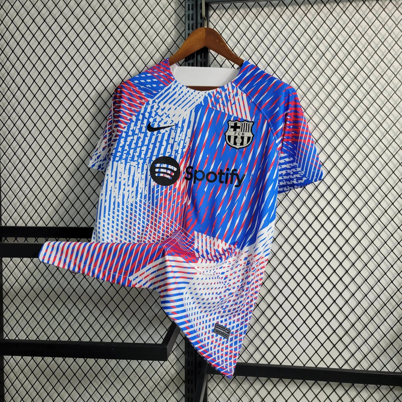 Barcelona Training Shirt 23/24 - Men's Fan Blue