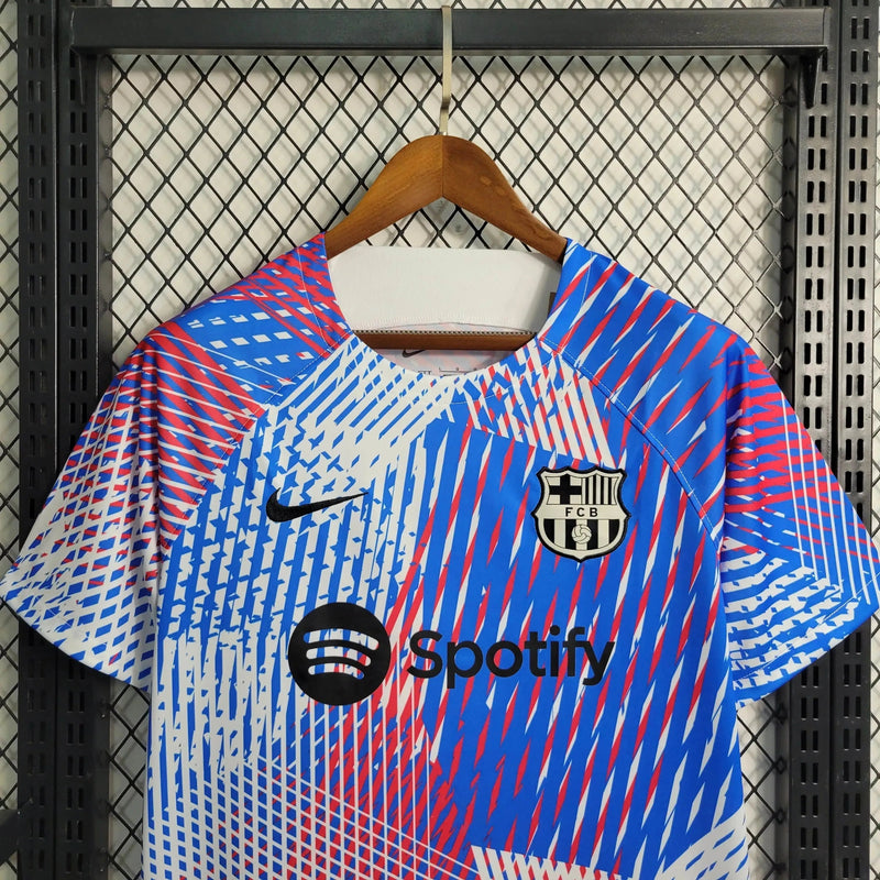 Barcelona Training Shirt 23/24 - Men's Fan Blue