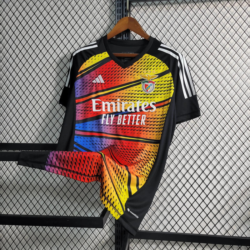 Benfica Training Shirt 23/24 - Men's Supporter Yellow and Black