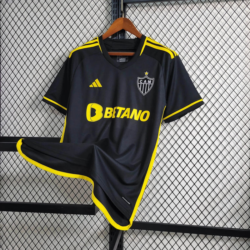 Atlético Mineiro Away II Shirt 23/24 - Men's Fan Black and Yellow