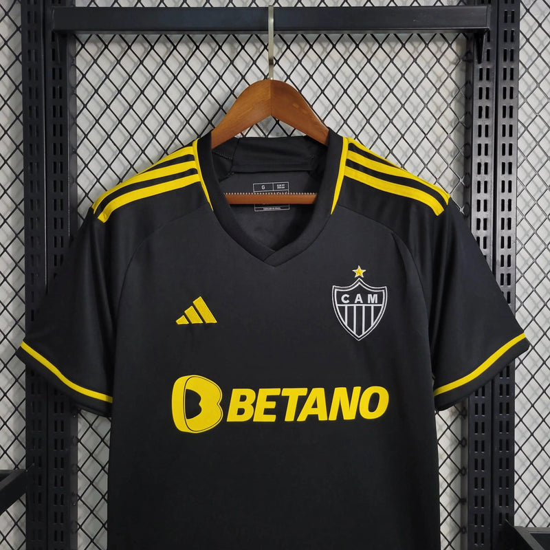 Atlético Mineiro Away II Shirt 23/24 - Men's Fan Black and Yellow