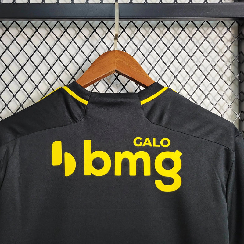 Atlético Mineiro Away II Shirt 23/24 - Men's Fan Black and Yellow