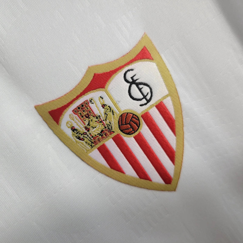 Sevilla Home Shirt 23/24 - Men's White Fan Shirt