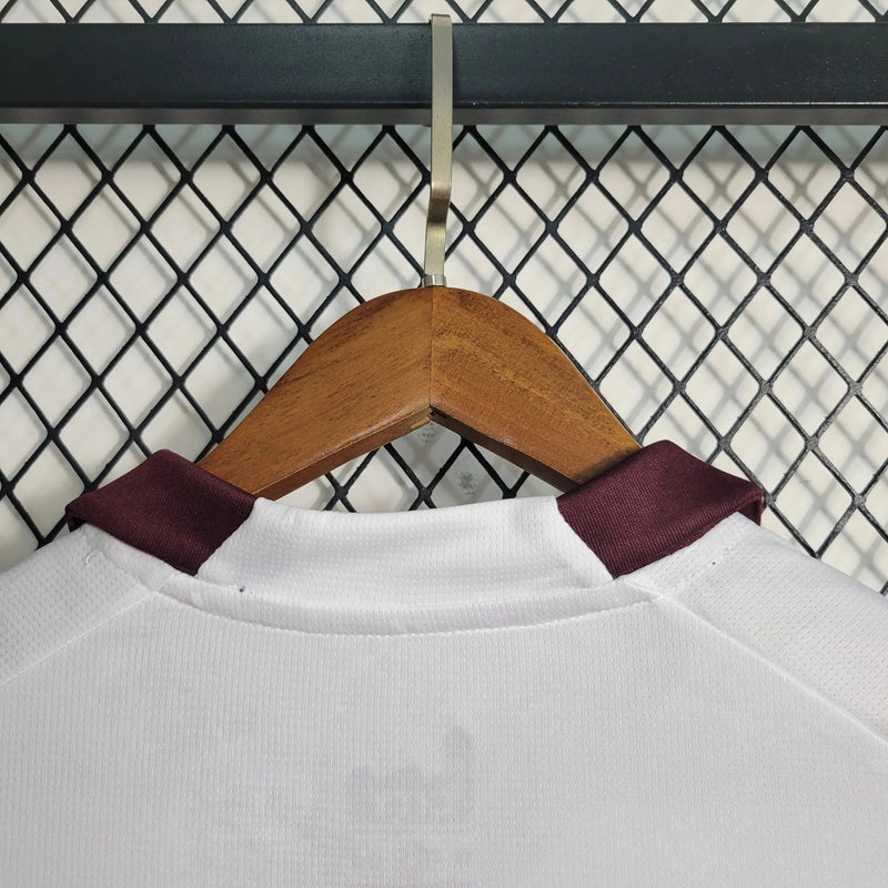Manchester City Away Shirt 23/24 - Men's Fan White and Orange
