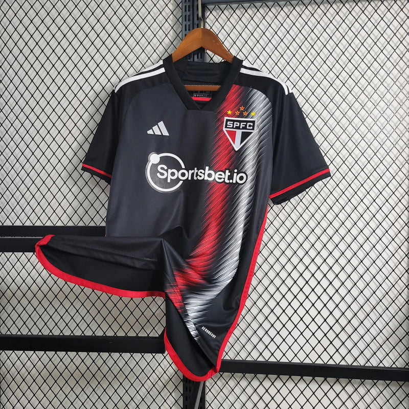 São Paulo Away II Shirt 23/24 - Men's Supporter Black
