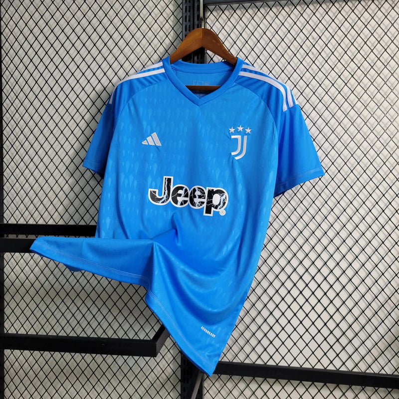 Juventus Goalkeeper Shirt 23/24 - Men's Fan Blue