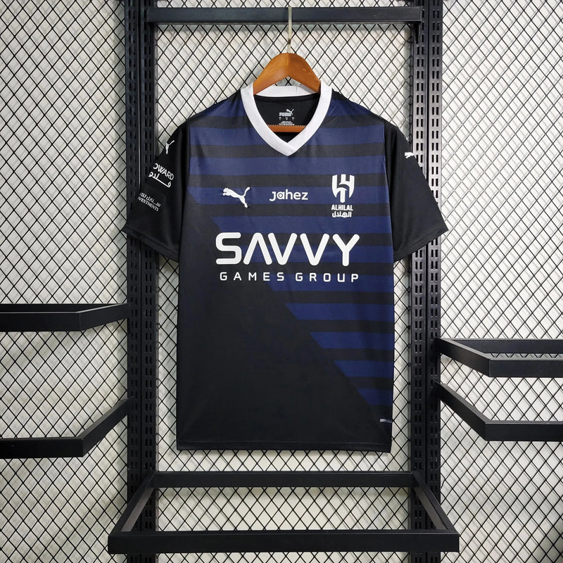 Al-Hilal Away II Shirt 23/24 - Men's Fan Black + Neymar 10