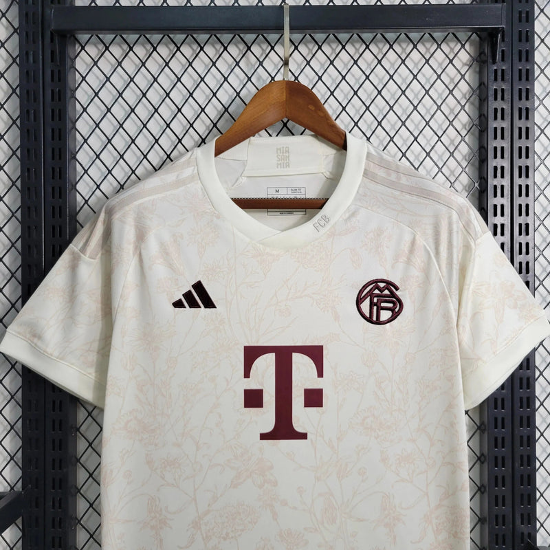 Bayern Munich Third Away Shirt 23/24 - Men's White Fan Shirt