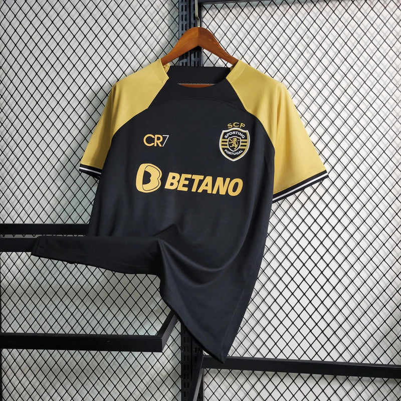 Sporting Away II Shirt 23/24 - Men's Black Fan CR7