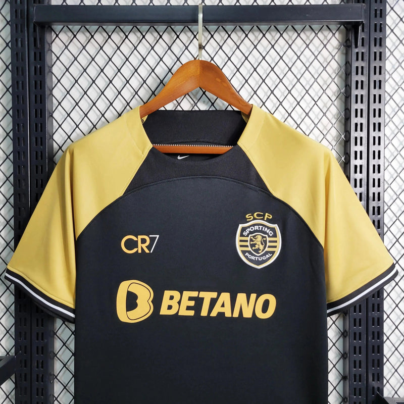 Sporting Away II Shirt 23/24 - Men's Black Fan CR7