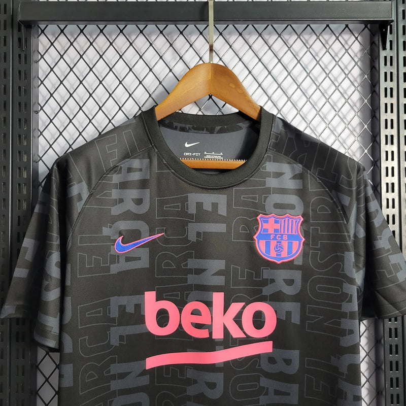 Barcelona Training Shirt 2022 - Men's Fan Black and Purple