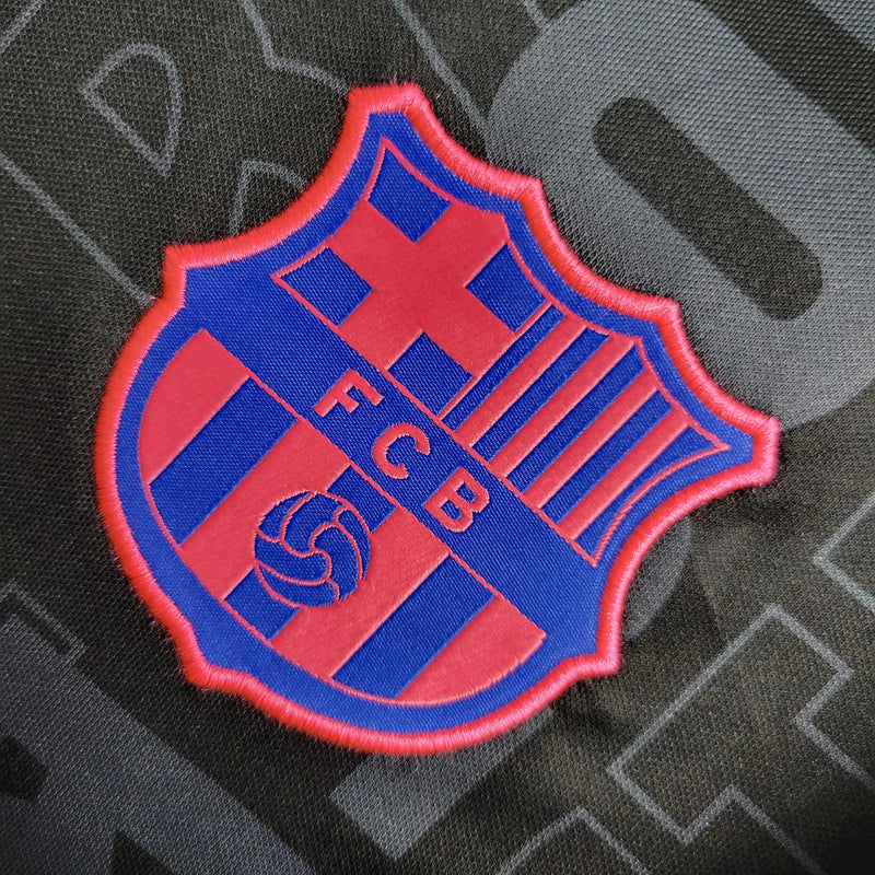 Barcelona Training Shirt 2022 - Men's Fan Black and Purple