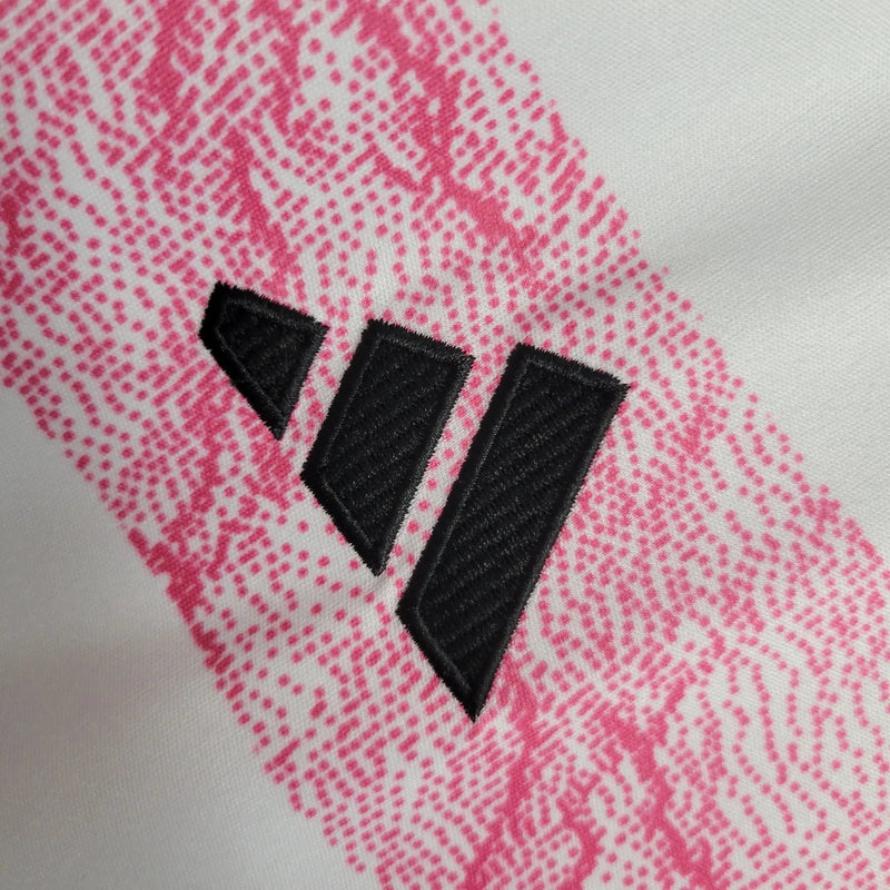 Juventus Away Shirt 23/24 - Men's White and Pink Fan Shirt