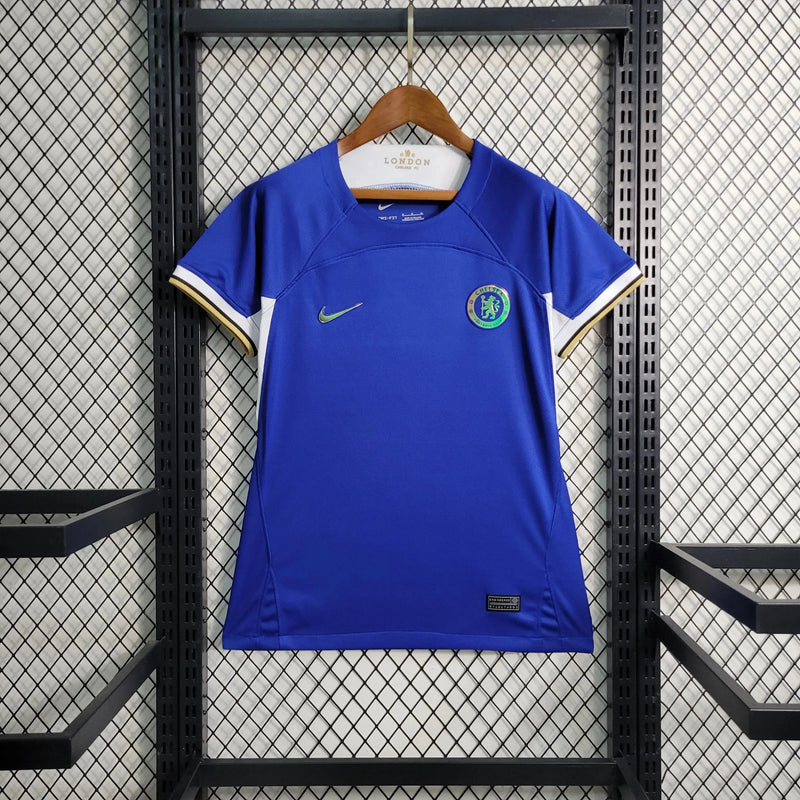 Chelsea Home Shirt 23/24 - Women's Fan Shirt Blue Reflective
