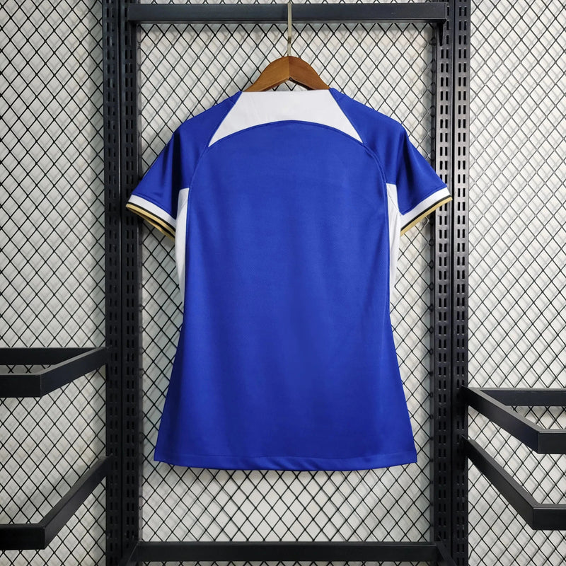 Chelsea Home Shirt 23/24 - Women's Fan Shirt Blue Reflective