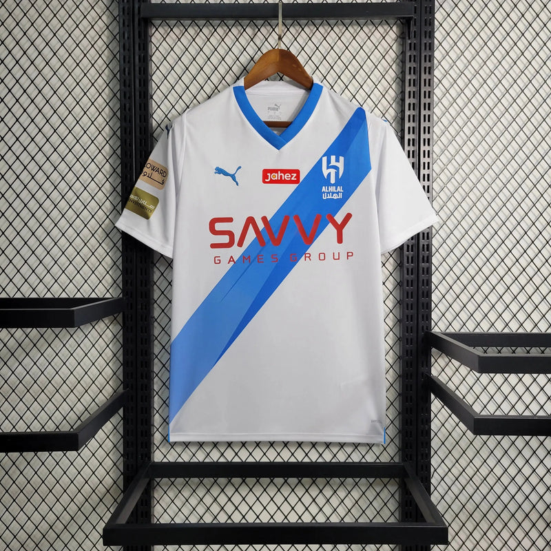 Al-Hilal Away Shirt 23/24 - Men's Fan White + Neymar 10