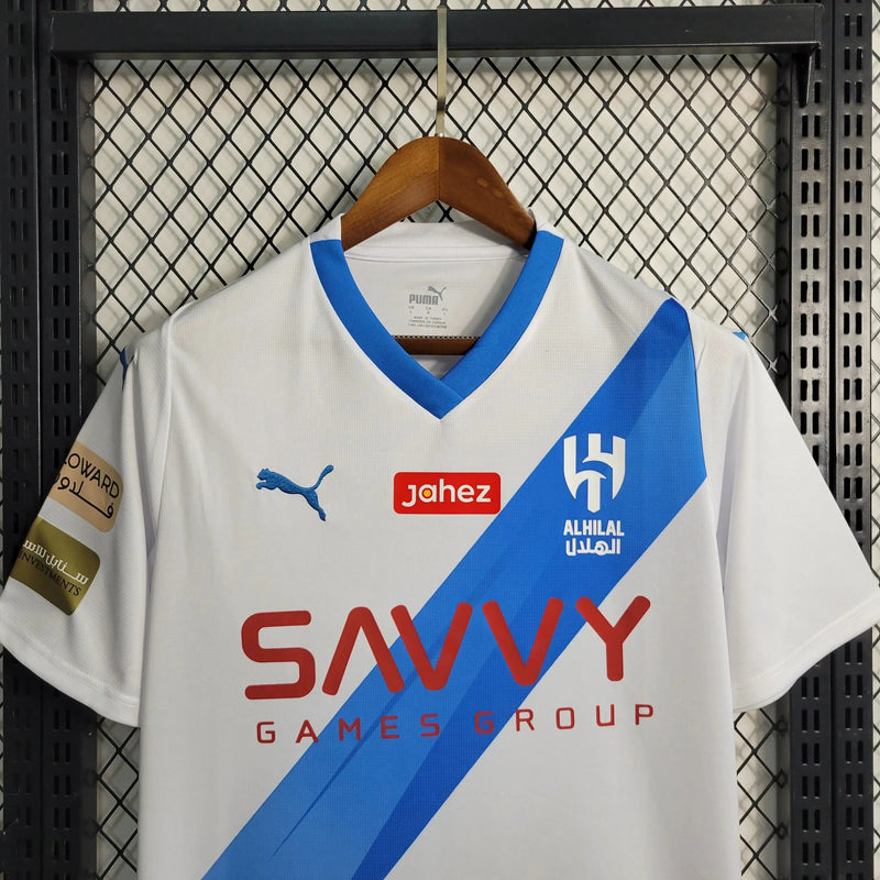 Al-Hilal Away Shirt 23/24 - Men's Fan White + Neymar 10
