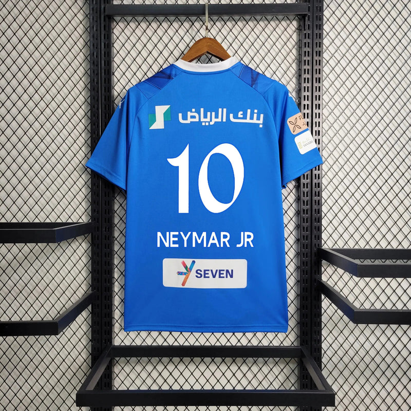 Al-Hilal Home Shirt 23/24 - Men's Fan Blue + Neymar 10