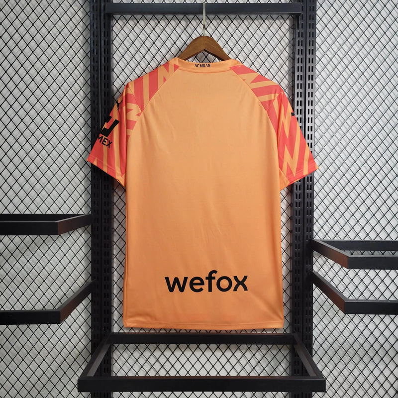AC Milan Goalkeeper Shirt 23/24 - Men's Fan Orange