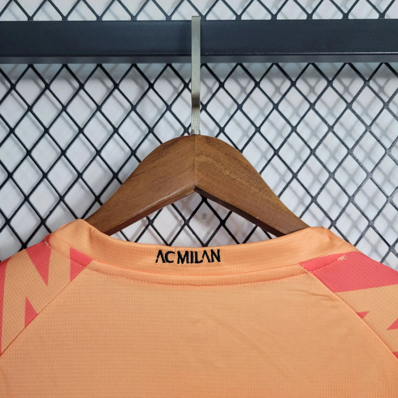 AC Milan Goalkeeper Shirt 23/24 - Men's Fan Orange