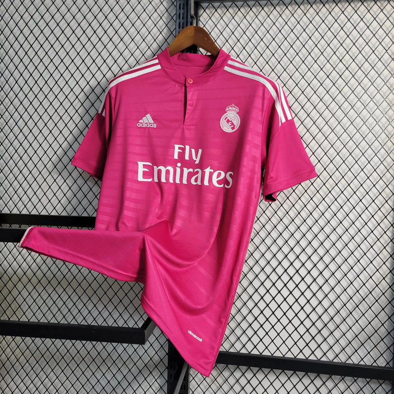 Real Madrid Retro Away Shirt 14/15 - Men's Fan Pink