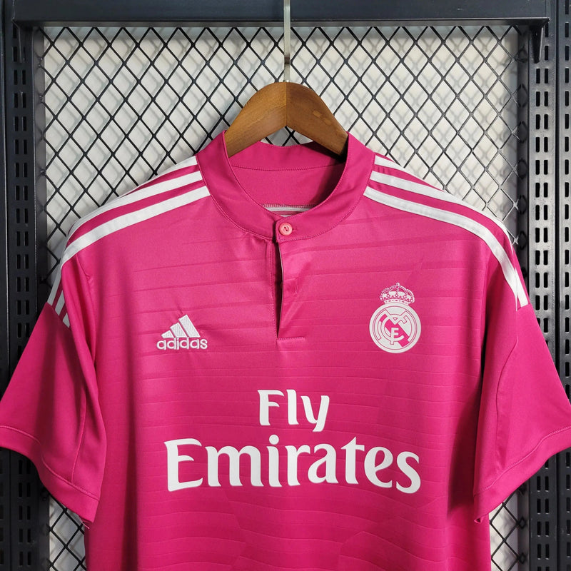 Real Madrid Retro Away Shirt 14/15 - Men's Fan Pink