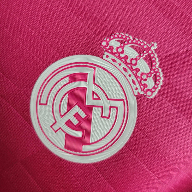Real Madrid Retro Away Shirt 14/15 - Men's Fan Pink