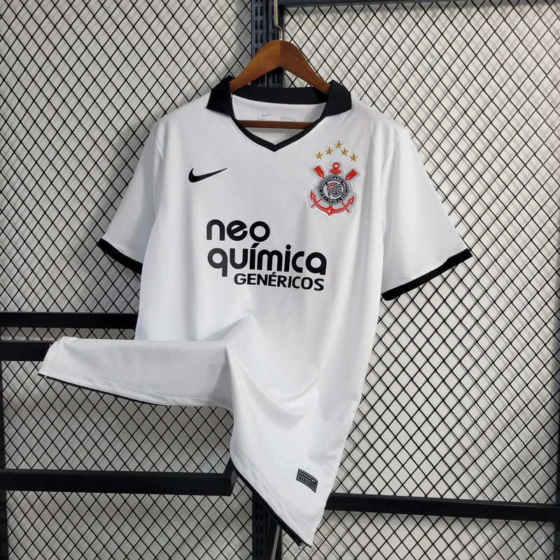Timão Retro Home Shirt 2011 - White Men's Fan Shirt