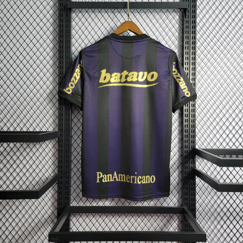 Timão Retro Away Shirt 2009/10 - Men's Fan Shirt Black and Purple