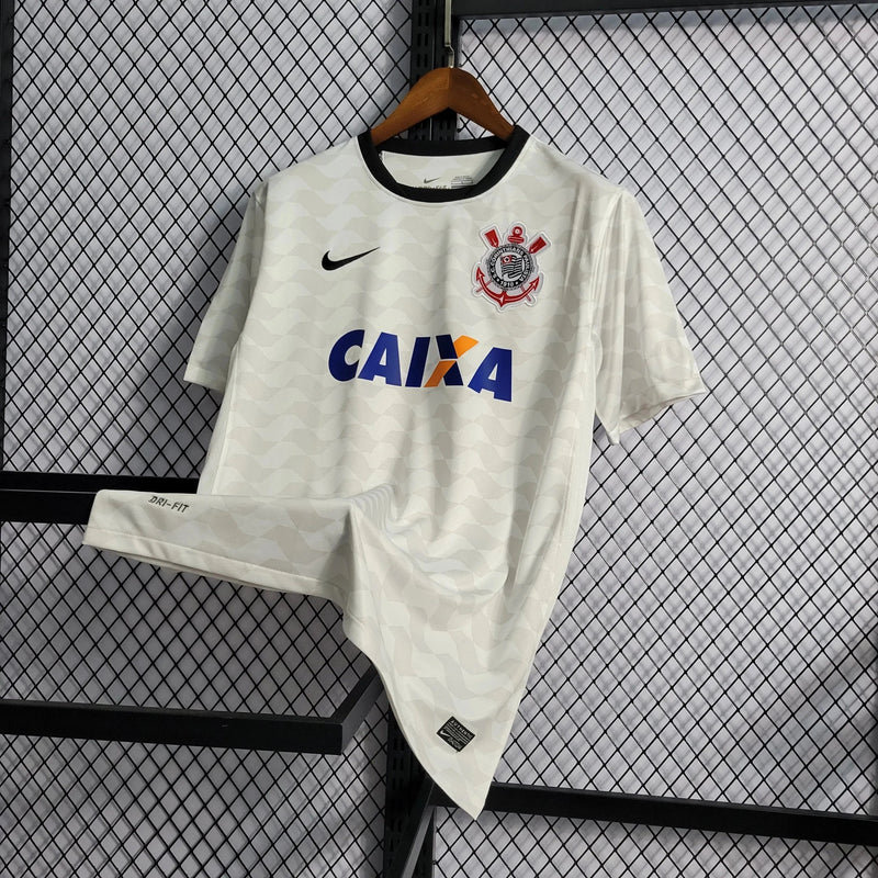 Timão Retro Home Shirt 11/12 - White Men's Fan Shirt