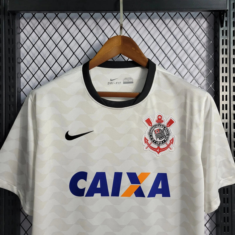 Timão Retro Home Shirt 11/12 - White Men's Fan Shirt