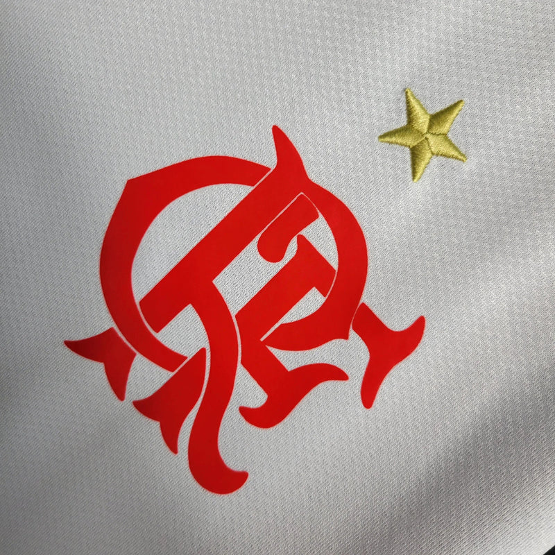Flamengo Retro Away Shirt 2008/09 - Men's White Fan Shirt LUBRAX