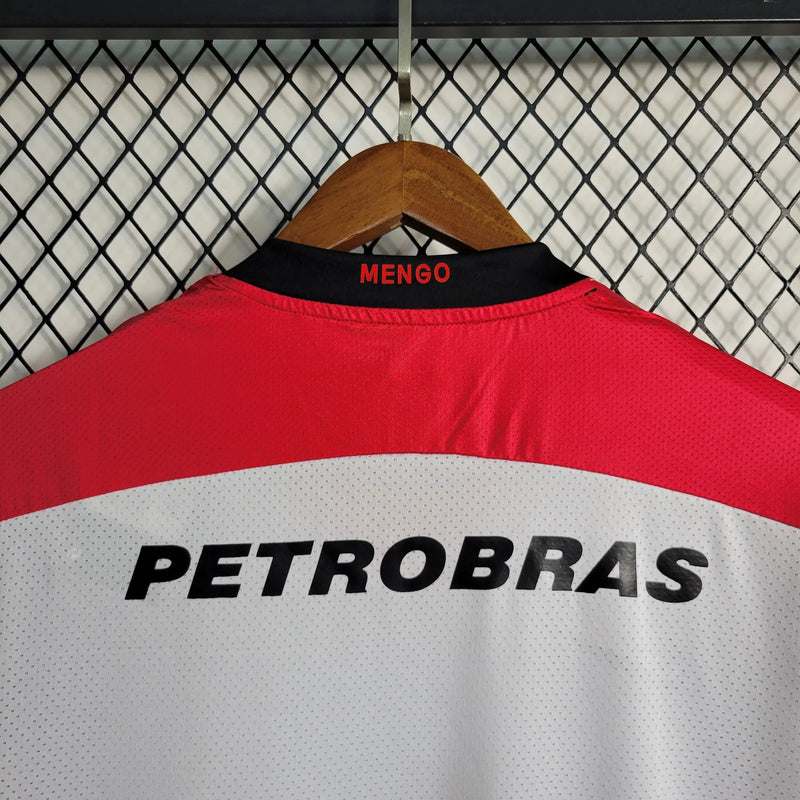 Flamengo Retro Away Shirt 2008/09 - Men's White Fan Shirt LUBRAX