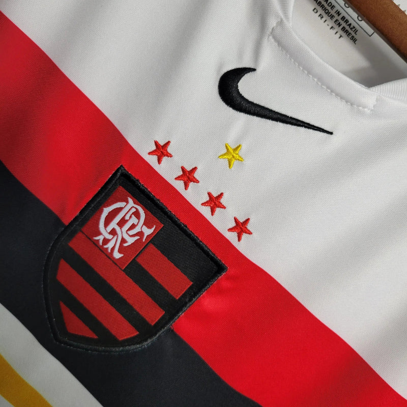 Flamengo Retro Away Shirt 2002 - Men's White Fan Shirt LUBRAX