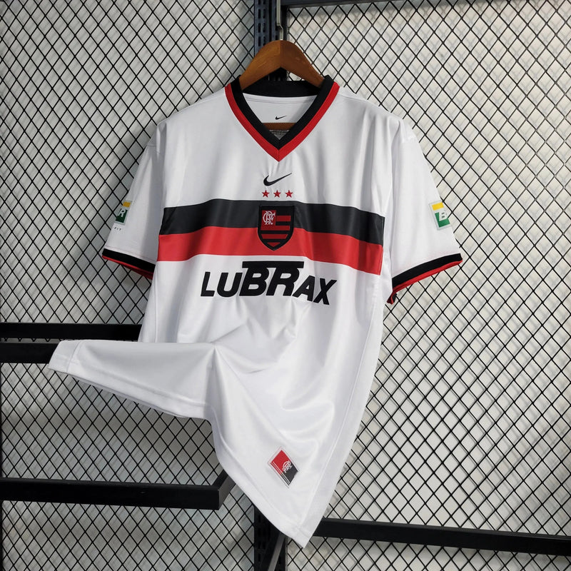 Flamengo Retro Away Shirt 2001 - Men's White Fan Shirt LUBRAX